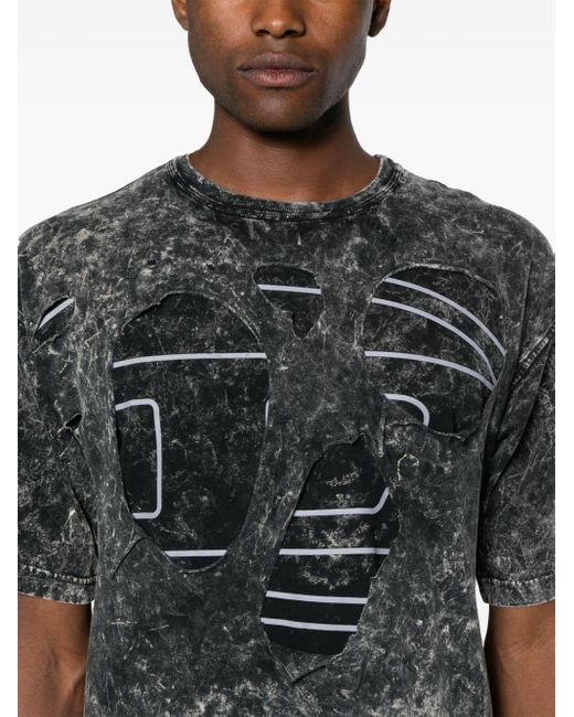 T-shirt T-BOXT con cut-out di DIESEL in Black da Uomo