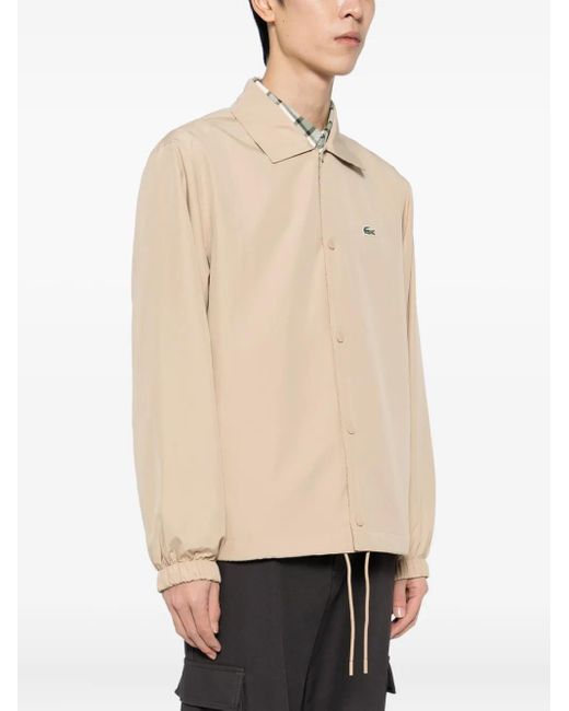 Lacoste Natural Logo-Embroidered Jacket for men