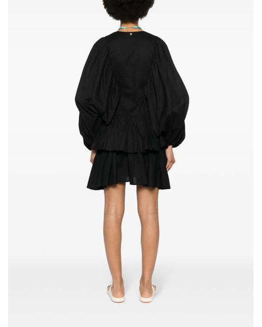 Liu Jo Black Cotton Mini Dress