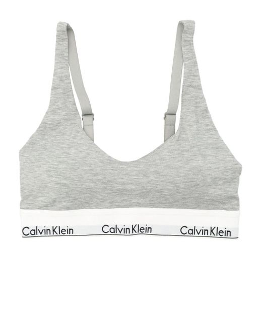 Corpiño con forro ligero Calvin Klein de color White