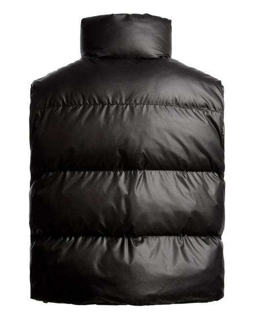 Bally Black Logo-Patch High-Neck Gilet for men