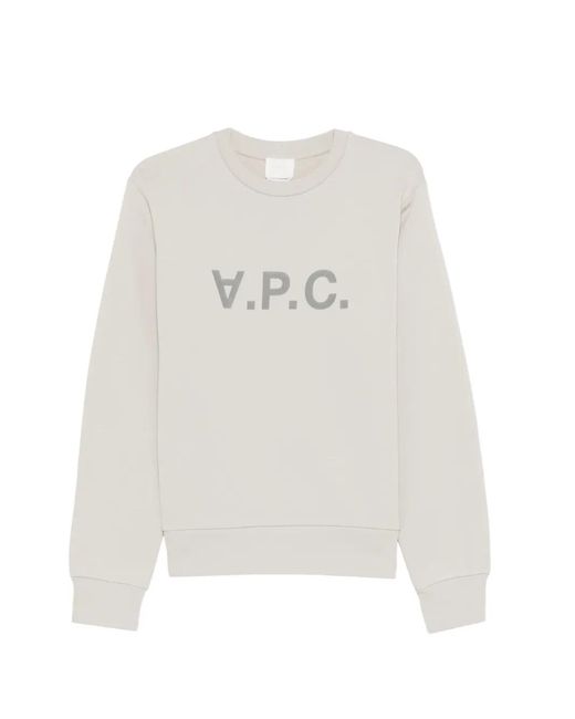 A.P.C. White Vpc Sweatshirt for men