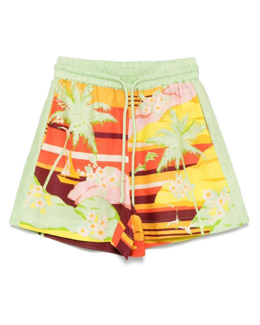 ALÉMAIS Palm Island ショートパンツ White