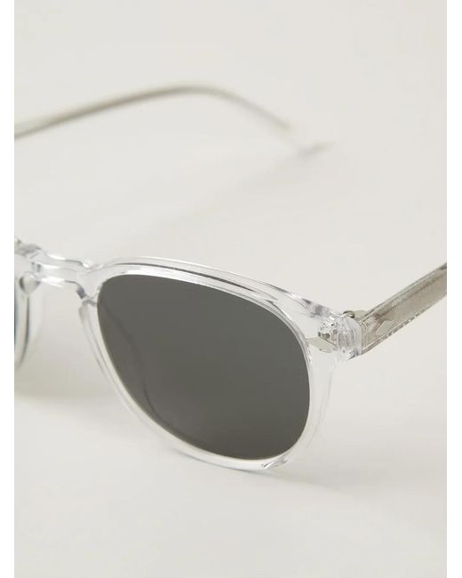 Lesca Blue Transparent Frame Sunglasses