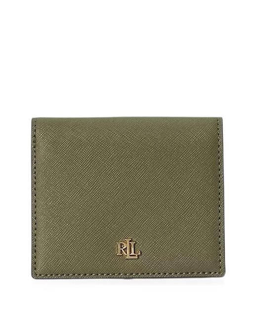Ralph Lauren Green Logo-Plaque Bifold Wallet