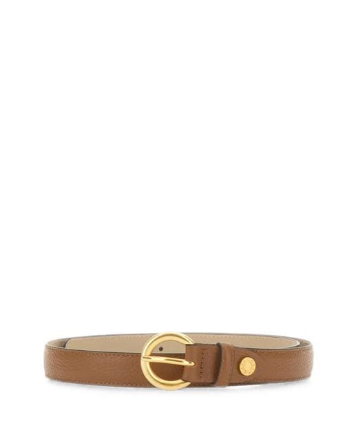 Gianni Chiarini White Hammered-Leather Belt