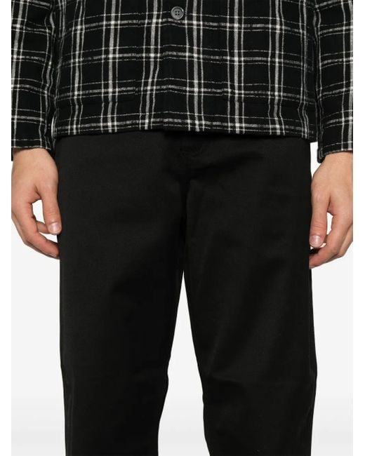 Carhartt Black Simple Trousers for men