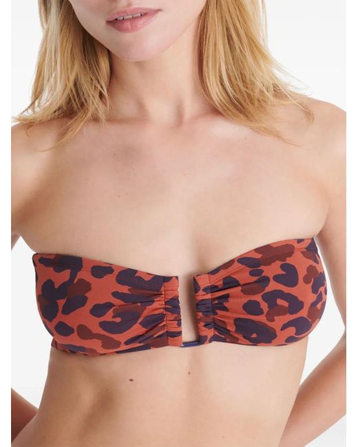 Eres Red Perle Bikini Top