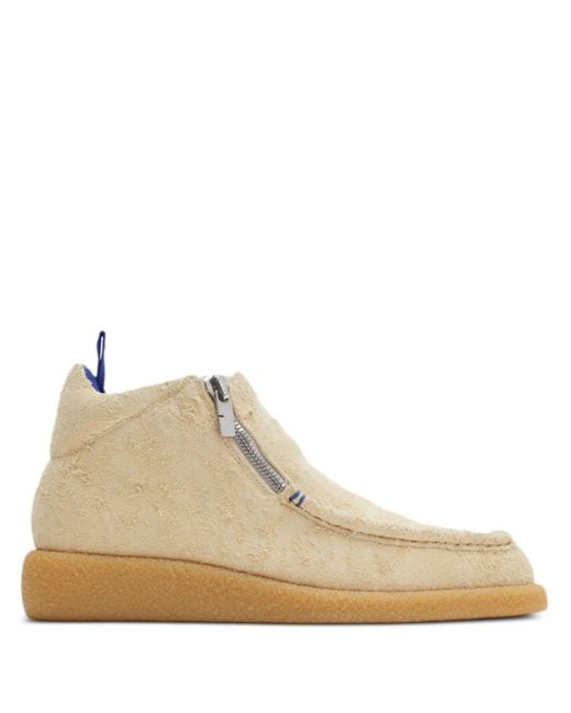 Burberry Natural Chance Suede Boots for men