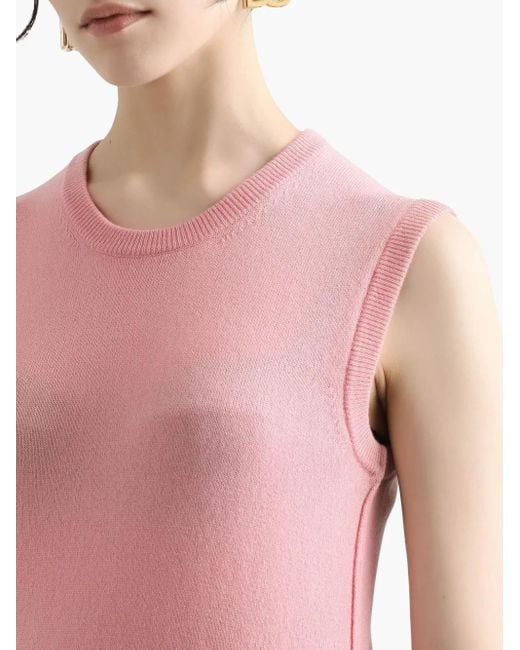 Dolce & Gabbana Pink Cashmere Vest
