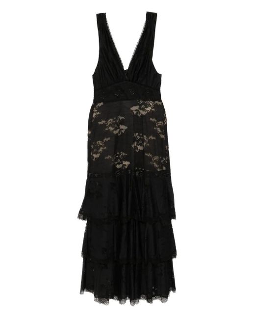 Vestido Ottoman Elegance a capas Camilla de color Black