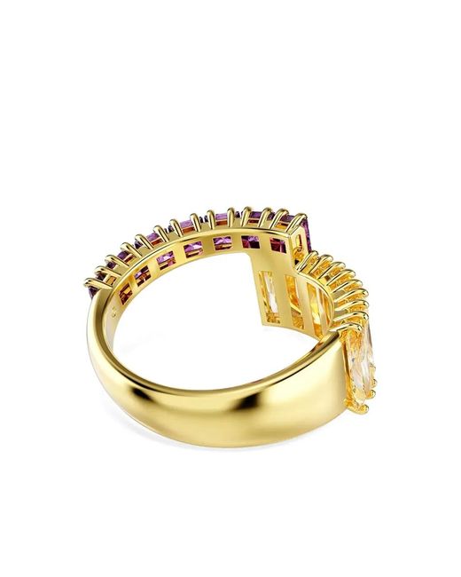 Swarovski Metallic Matrix Baguette-Cut Ring