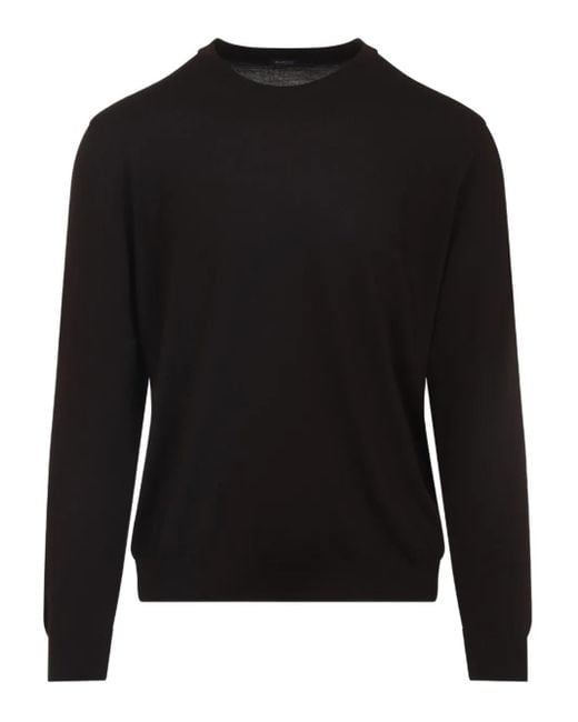 メンズ Kiton クルーネック セーター Black