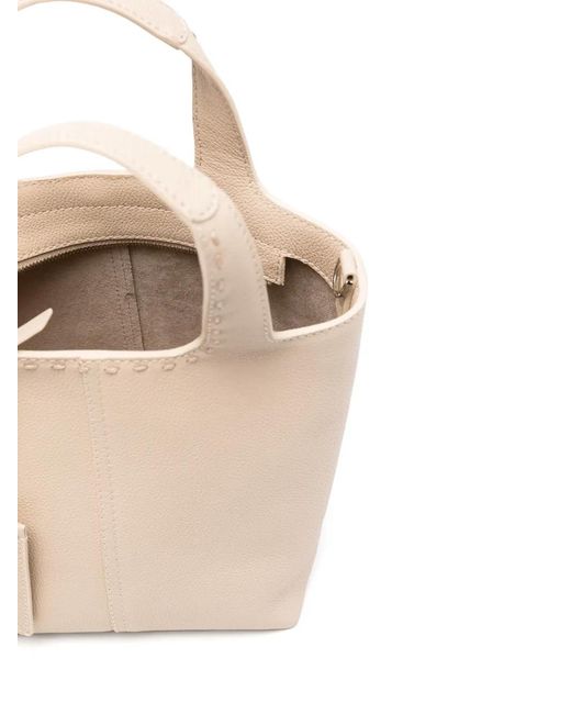 Borsa Tote di Santoni in Natural