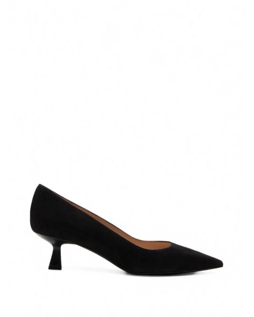 Stuart Weitzman Black Stuart Sculpt Pointed-Toe Pumps
