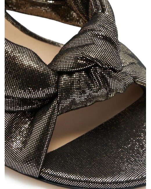 Stuart Weitzman Metallic Soplaya Knotted Sandals