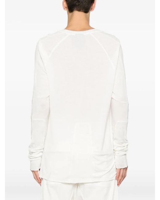 Thom Krom White T-Shirt À Manches Raglan for men