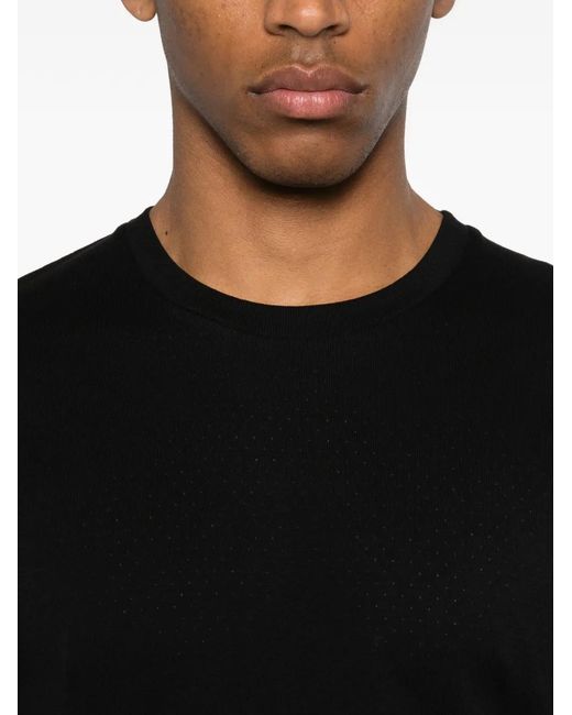 Tom Ford Black Perforated Crewneck T-Shirt for men