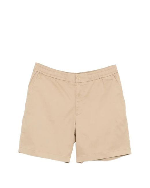 Lacoste Natural Logo-Patched Chino Shorts for men