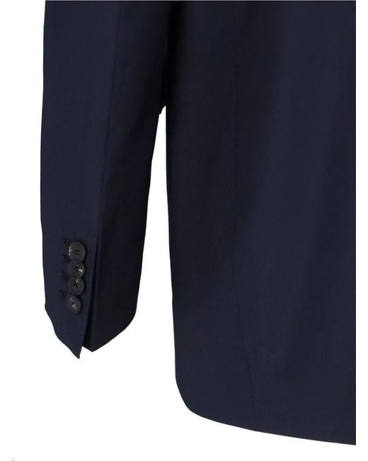 Tagliatore Blue Button-Fastening Blazer