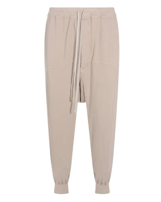 Pantaloni Sportivi Con Coulisse E Tasche di Rick Owens in Natural da Uomo