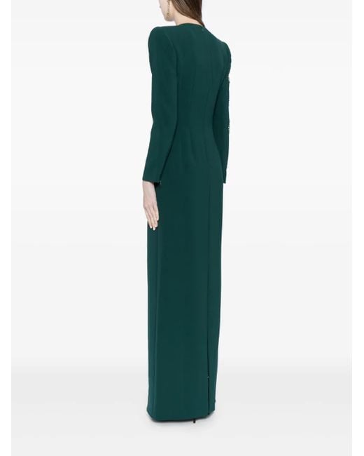 Jenny Packham Jealous ビジュートリム イブニングドレス Green