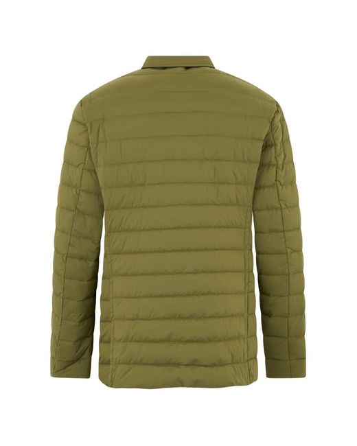 Moorer Green Button-Fastening Padded Jacket for men