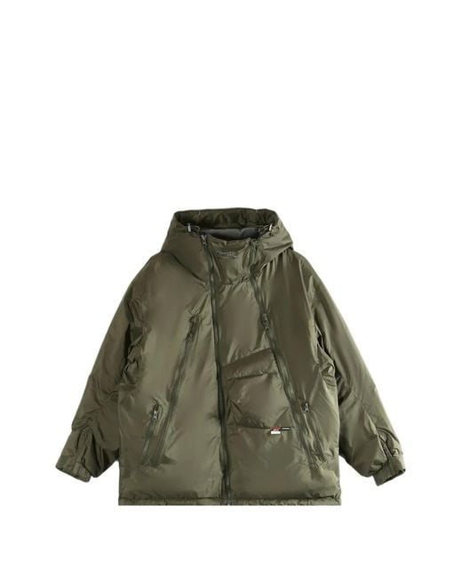 Neighborhood Green Padded Hooded Jacket for men
