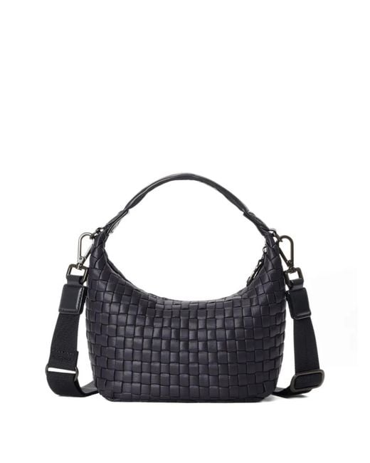 MZ Wallace Blue Sac À Main Hobo À Design Tressé Format Mini