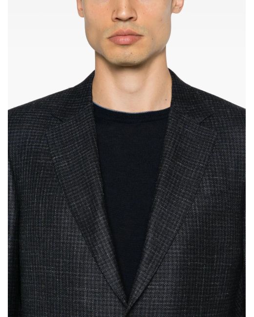 Canali Blue Single-Breasted Blazer for men
