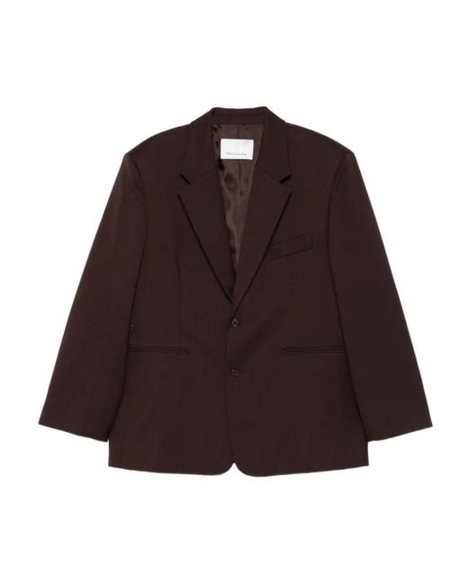 Frankie Shop Blazer Met Enkele Rij Knopen in het Brown