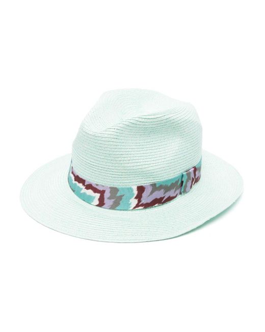 Sombrero de verano con detalle de cinta Missoni de color Gray