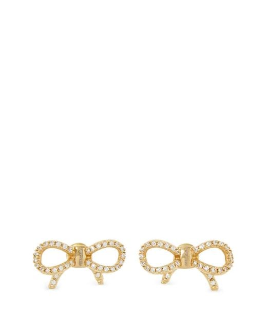 Ferragamo Metallic Vara Bow Earrings