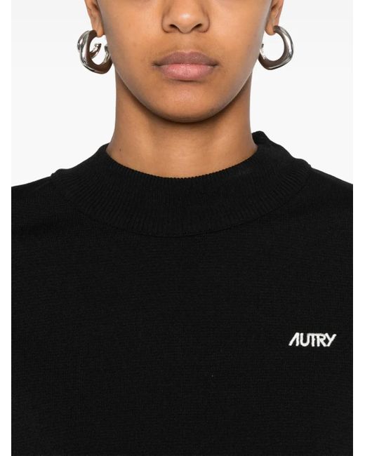 Autry Black Crew-Neck Vest