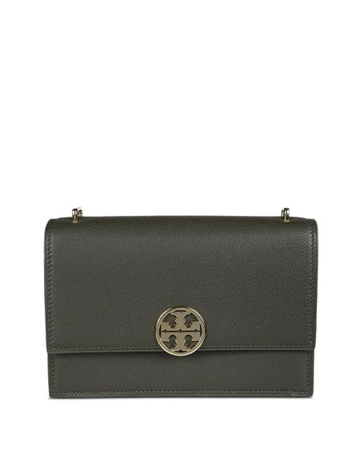 Tory Burch レザーショルダーバッグ Gray