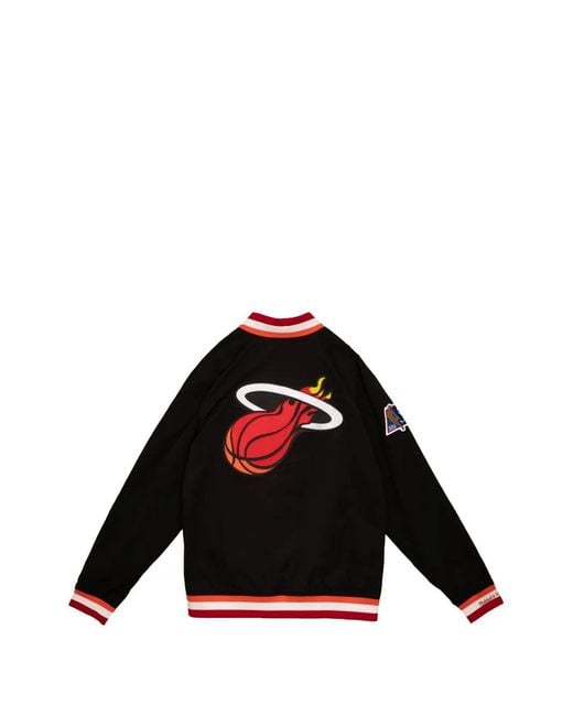 Mitchell & Ness Black Veste Légère À Appliqués for men