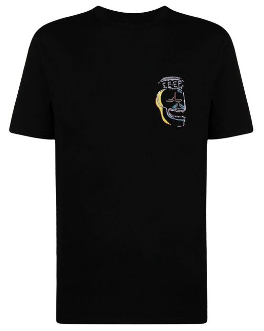 T-shirt en coton à logo imprimé Maharishi pour homme en coloris Black