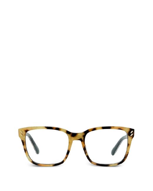 Stella McCartney Black Square-Frame Glasses