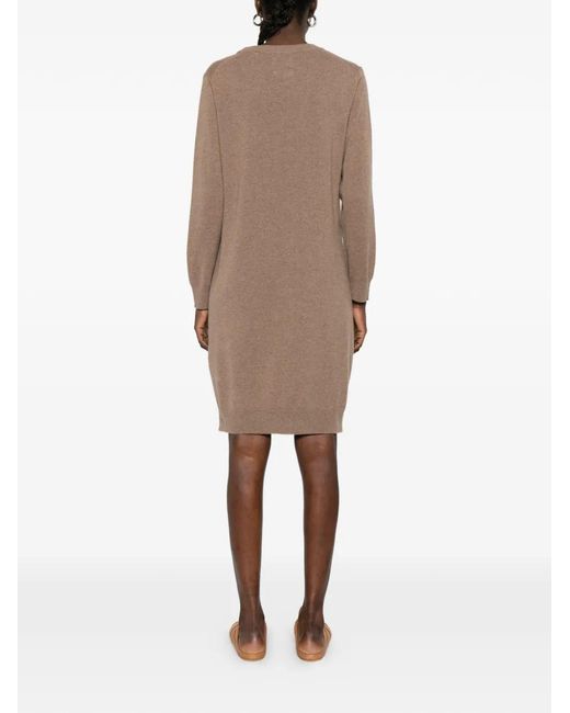 Gant Natural Long-Sleeve Midi Dress