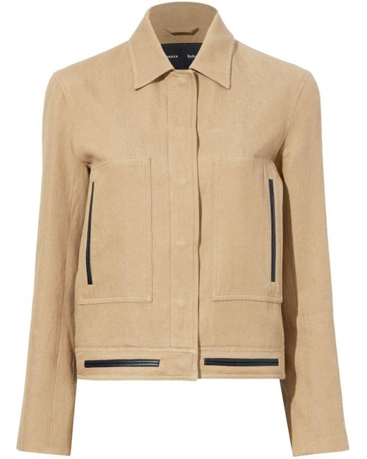 Proenza Schouler Natural Cotton-linen Blend Jacket