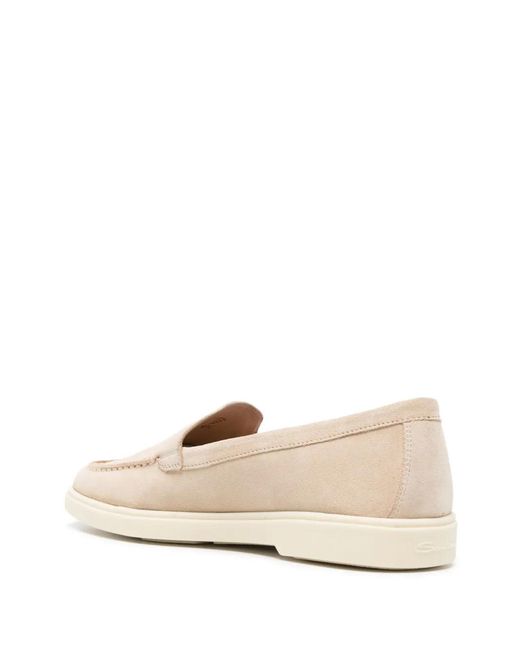 Santoni Natural Flat Shoes