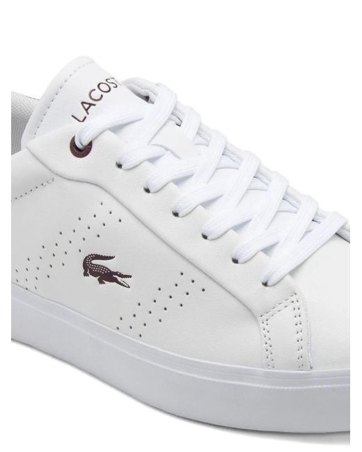 Lacoste パーフォレーテッド レザースニーカー White