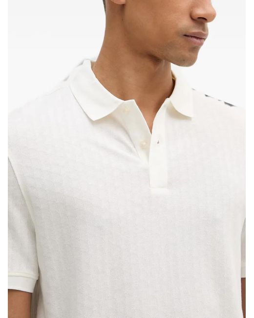 Guess White Short-Sleeve Polo Shirt for men