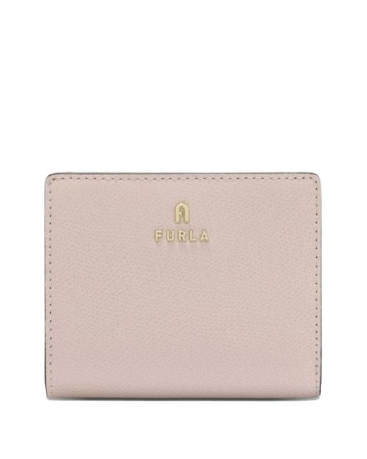 Furla Pink Camelia Logo-Plaque Zip Wallet