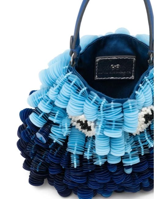 Anya Hindmarch Blue Sea-Creature Tote Bag