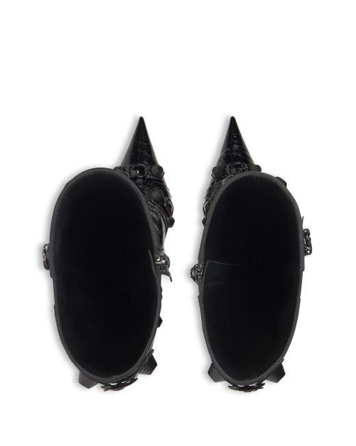 Balenciaga Black Cagole 90mm Leather Boots