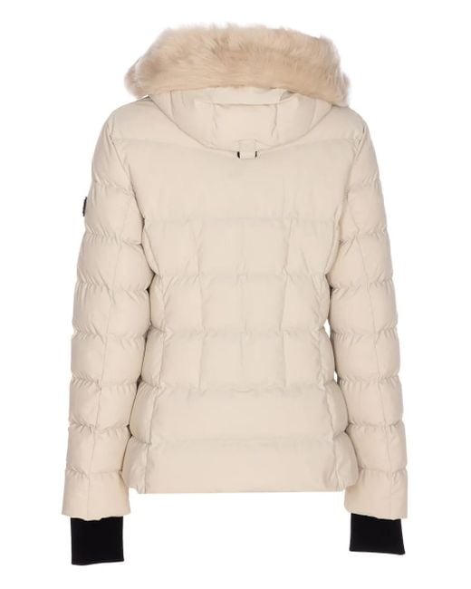 Moose Knuckles Natural Hooded Padded Down Jacket