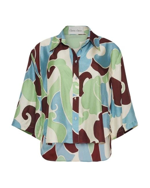 Cara Cara Blue Calvia Hemd mit Print