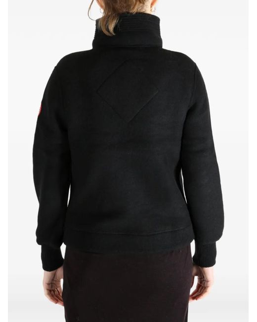 Canada Goose Black Zip High-Neck Jacket