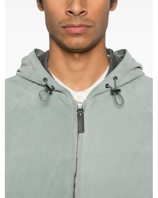 メンズ Canali スエード ジャケット Gray
